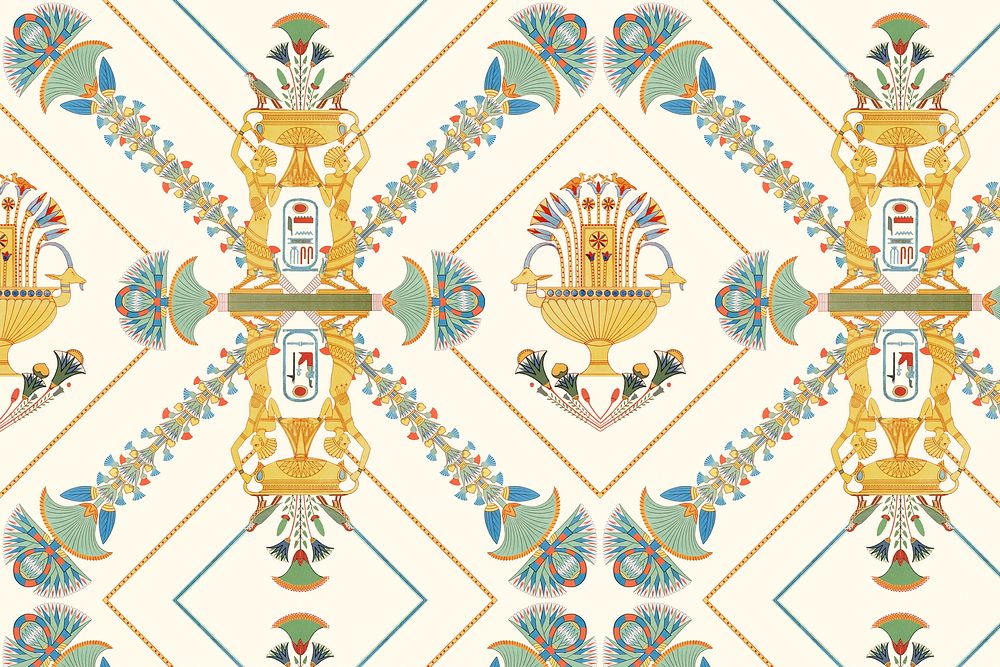 Egyptian ornamental psd pattern background 