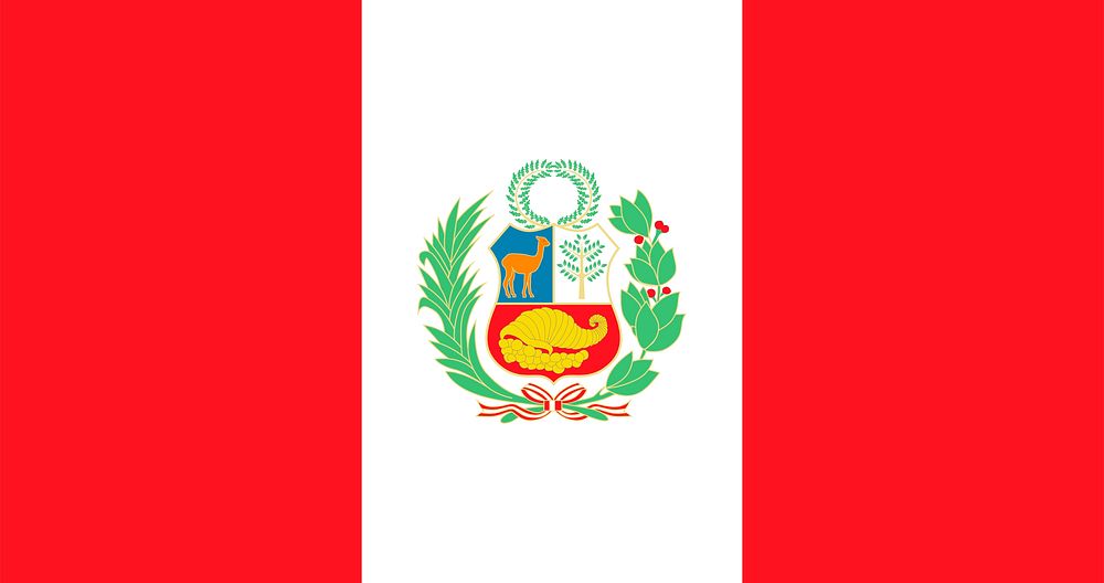 The national flag of Peru vector