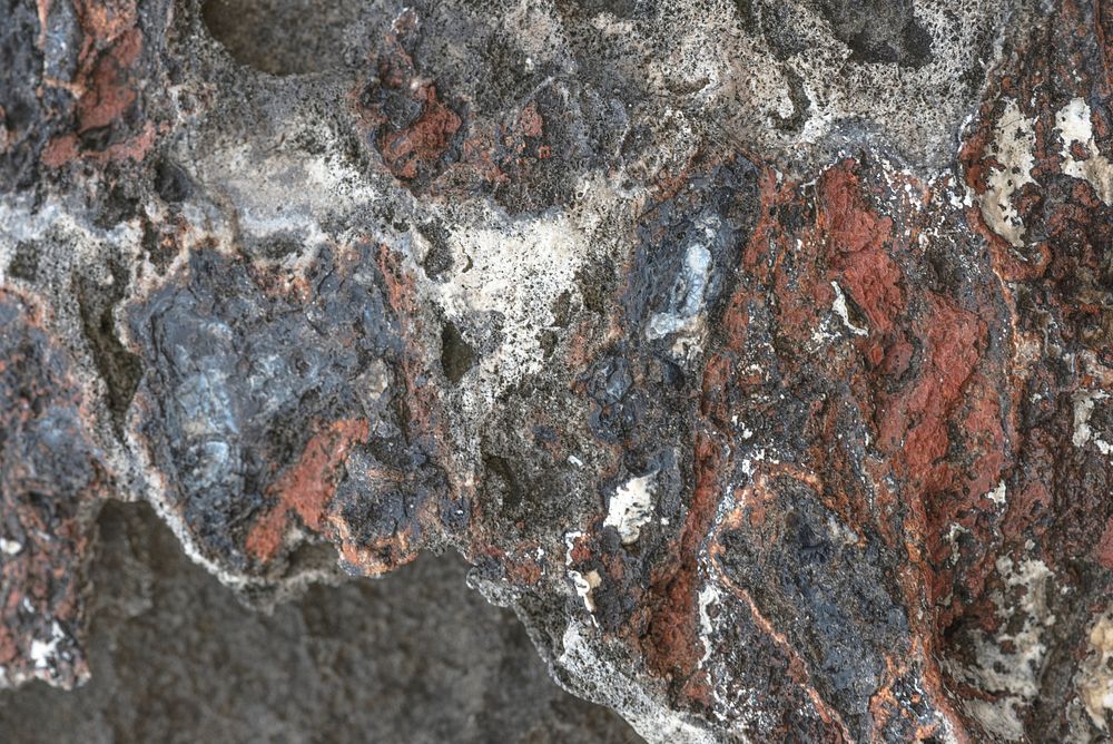 Red marine rock texture background