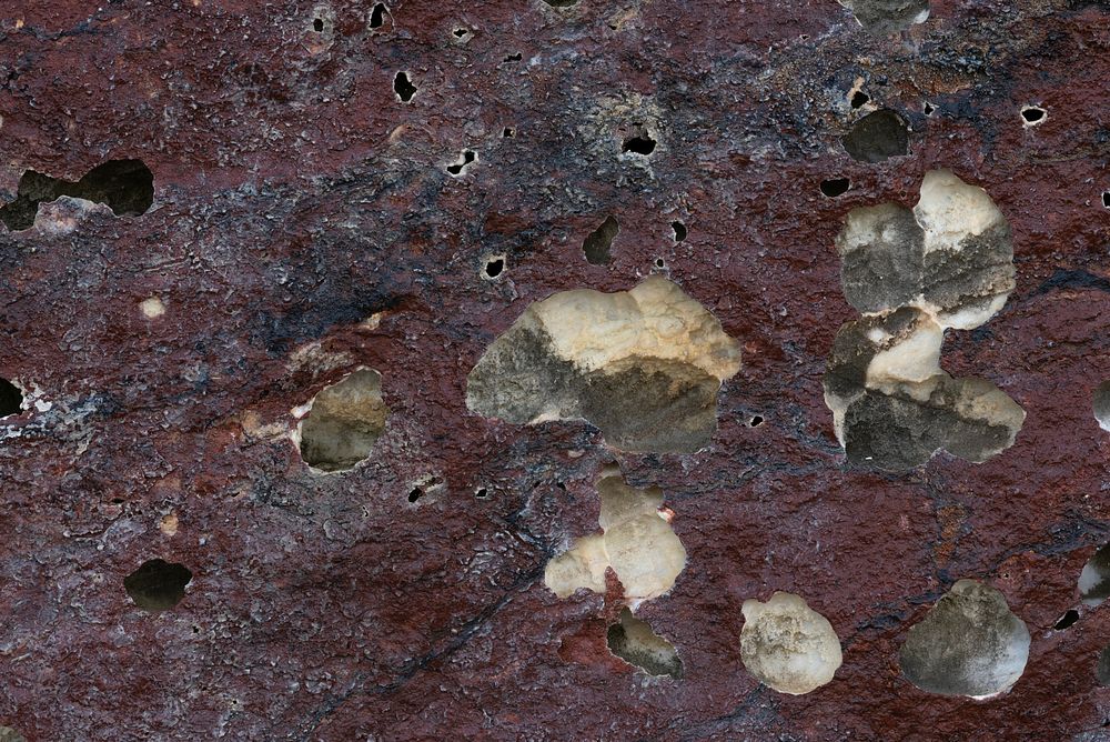 Red marine rock texture background