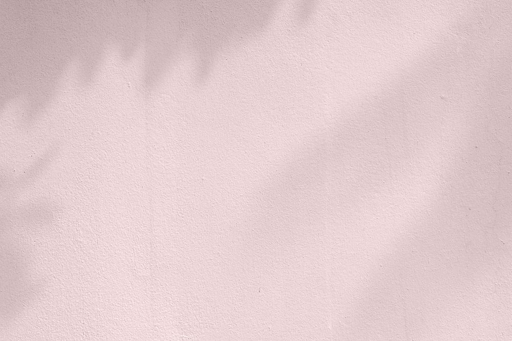 Shadow of leaves on a pink wall