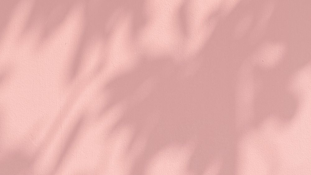 Leaf shadow HD wallpaper, cute pink background