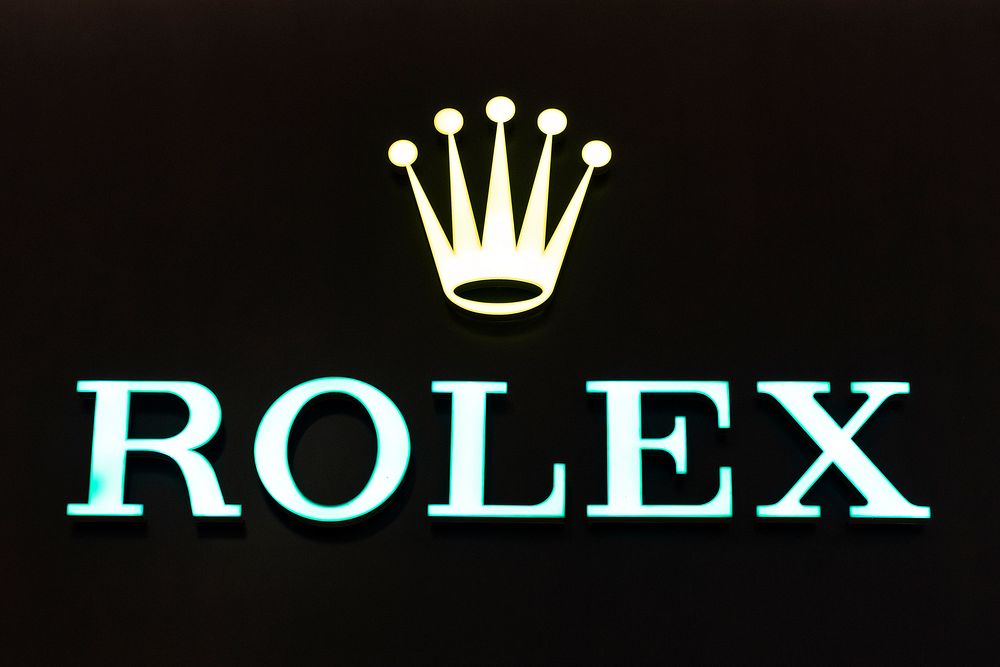 Rolex shop sign. BANGKOK, THAILAND, 16 APRIL 2021