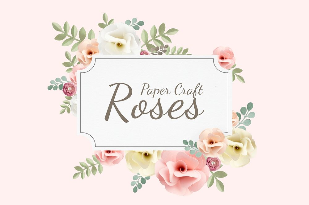 Rose paper craft set