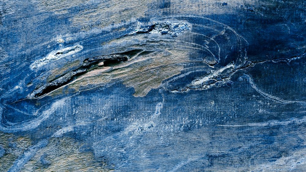 Rough wood texture  blue background image