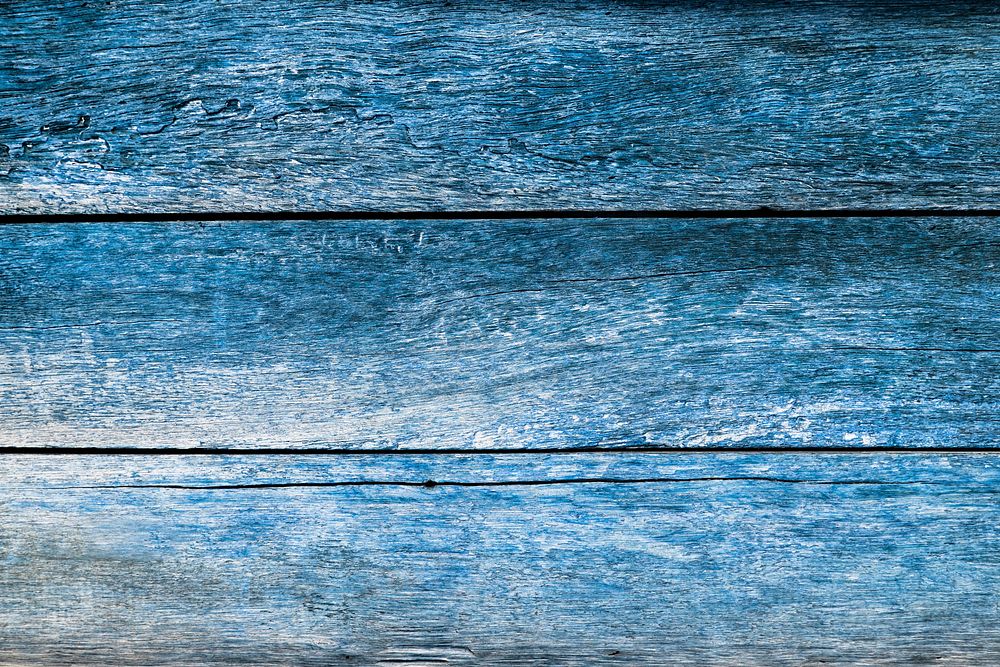 Blue plank wooden background texture 
