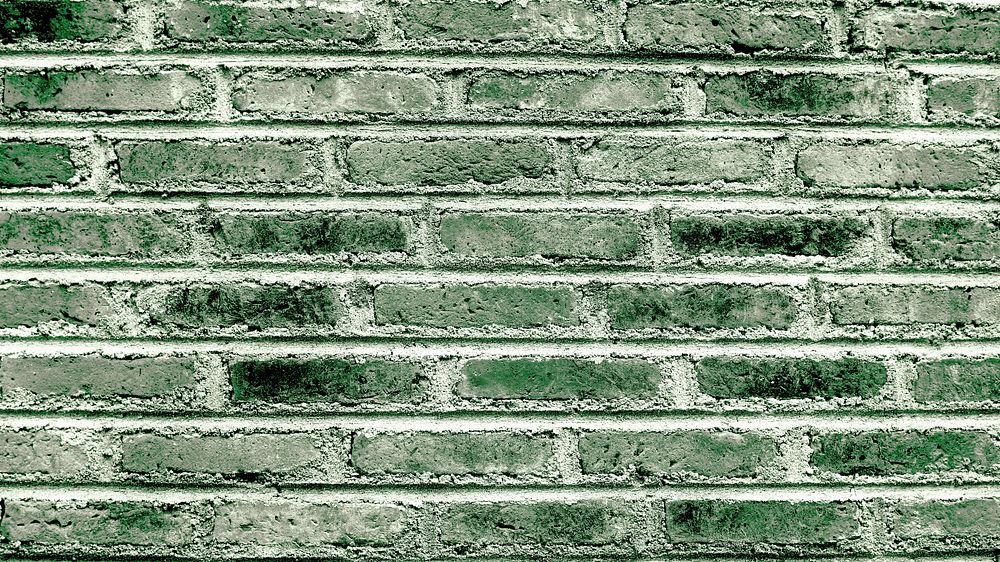 Celadon green brick textured banner
