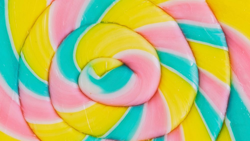 Lollipop desktop wallpaper, colorful candy background