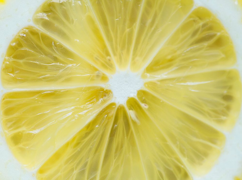 Closeup of lemon textured background