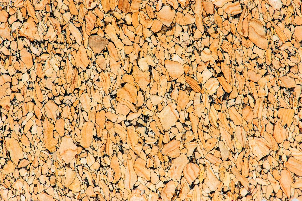 Macro shot of a cork material wallpaper