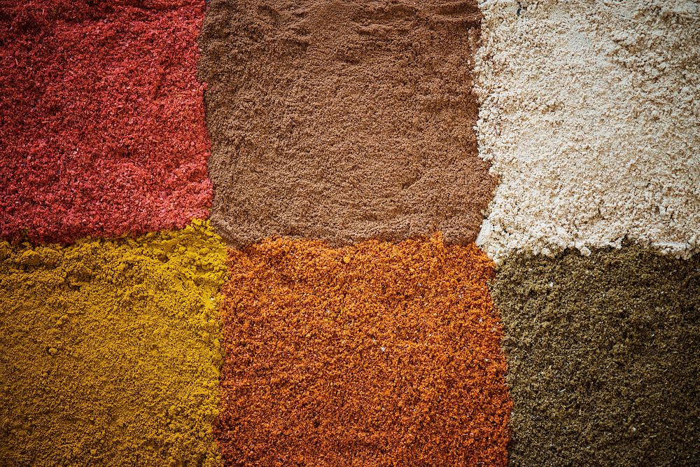 Closeup of mixed spice powder