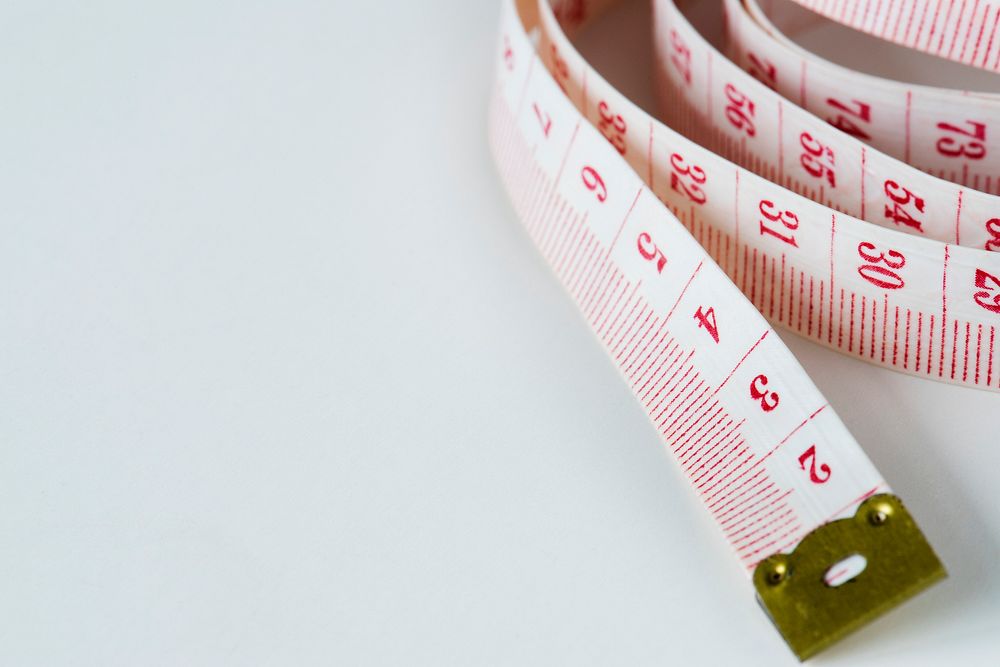 Closeup of measuring tape