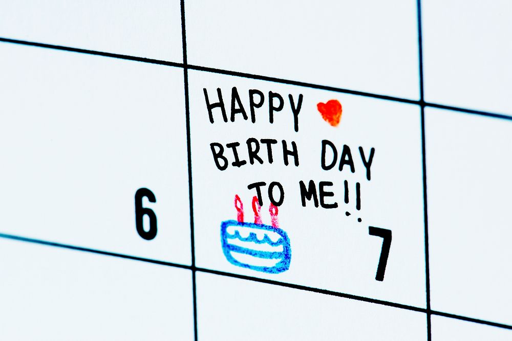 Birthday calendar reminder Free Photo rawpixel