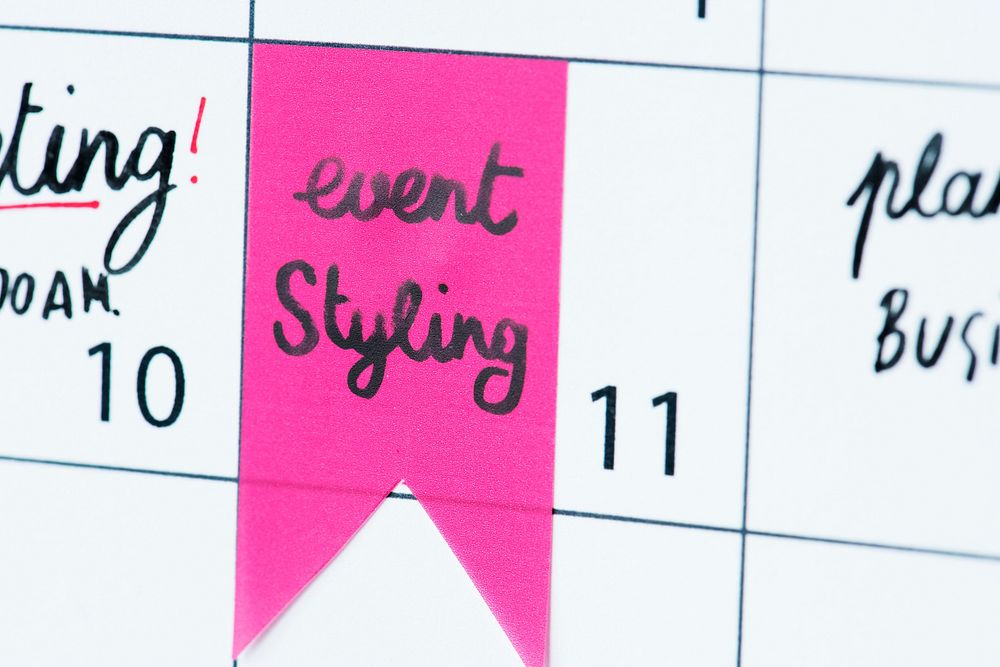 Styling event calendar reminder