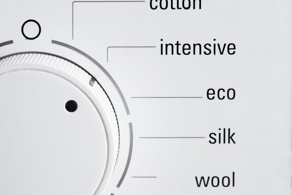 Closeup of clothes dryer