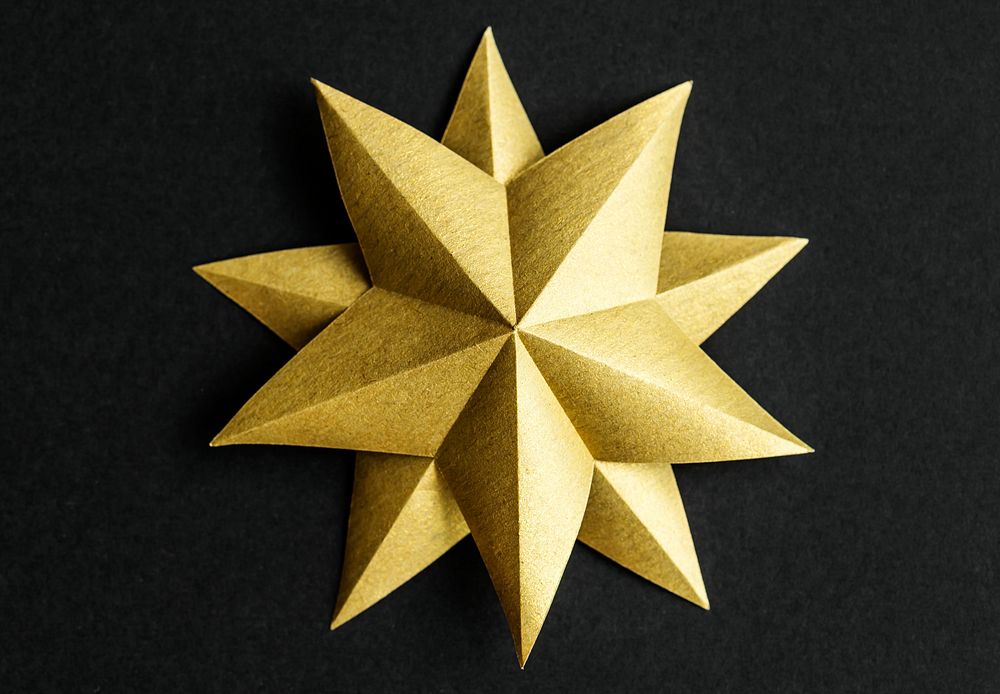 Closeup of star ornament