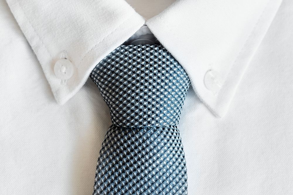 Closeup of necktie