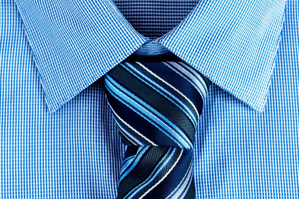 Closeup of necktie