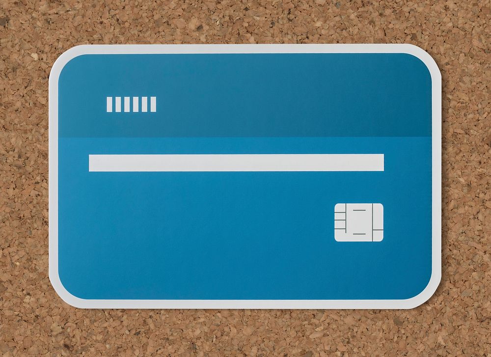 Credit debit bank card icon