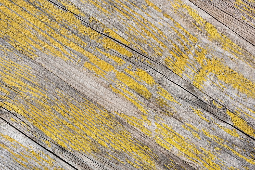 Old yellow wooden textured background design