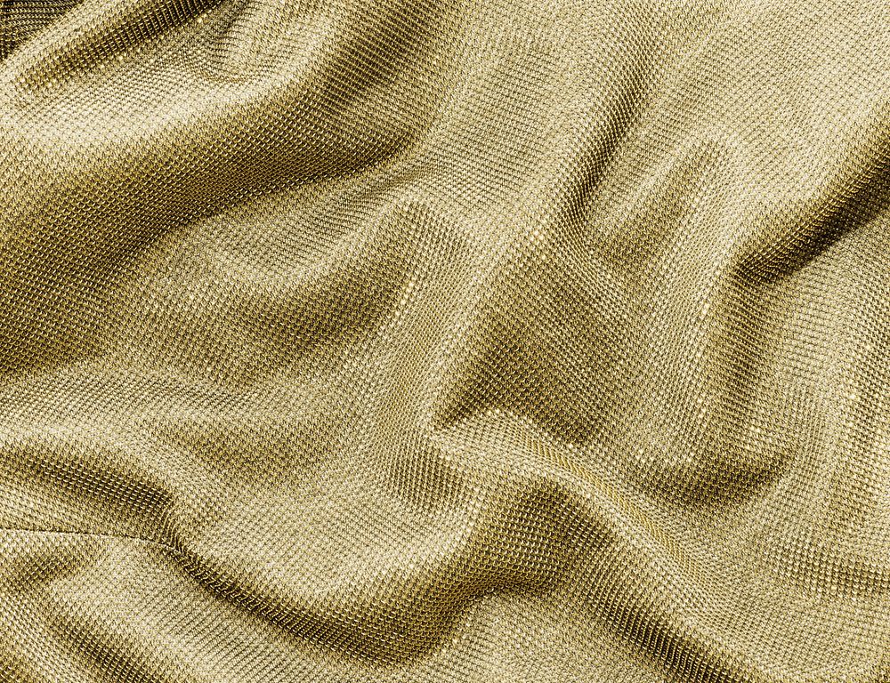 Messed up golden fabric background