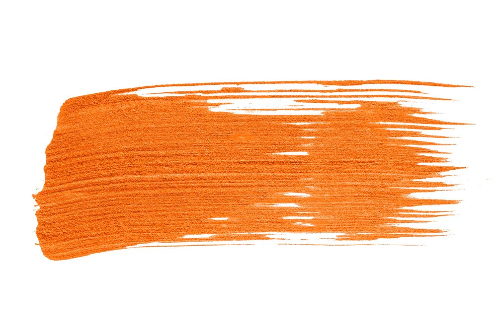 Neon orange brush stroke background