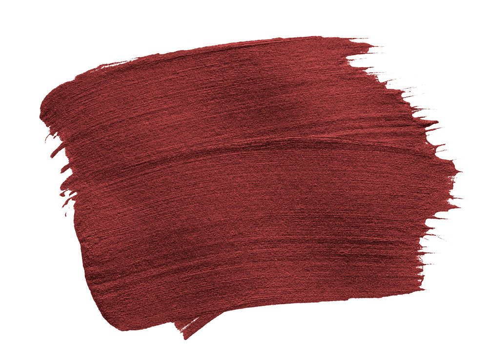 Dark red shimmery brush stroke