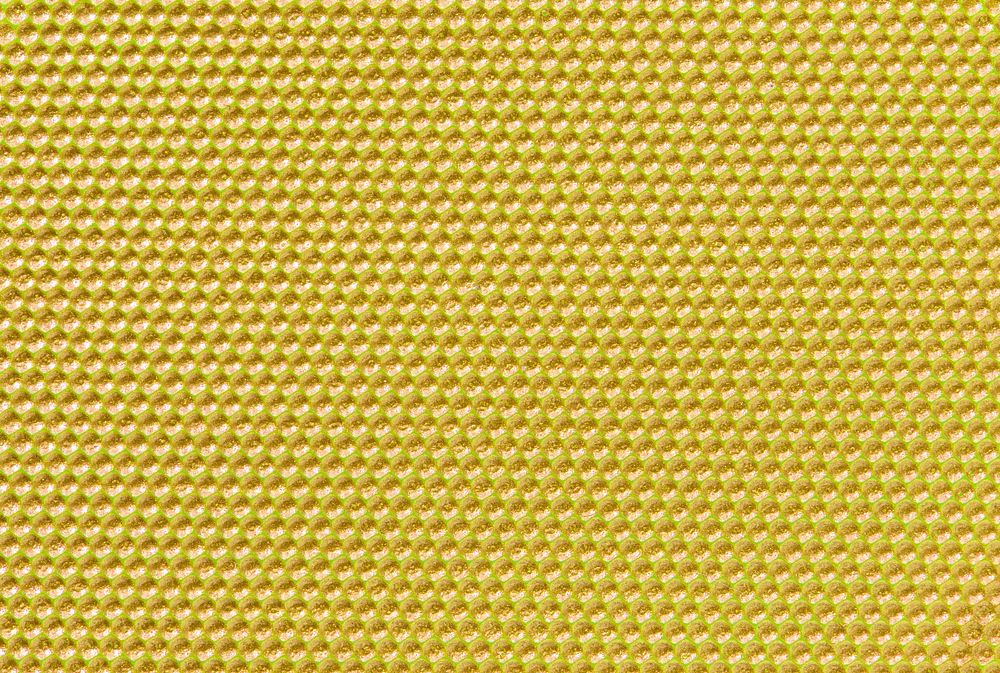 Yellow colored honeycomb pattern wallpaper