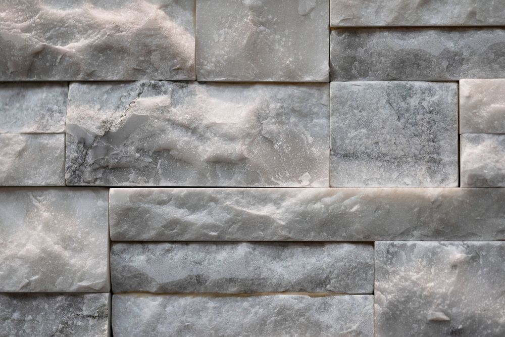 Stacked marble limestone wall structure