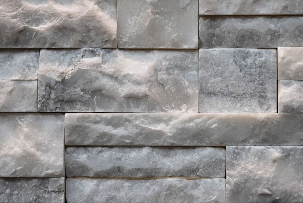 Stacked marble limestone wall structure