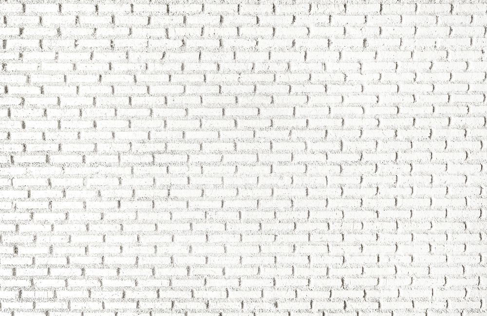 White brick wall textured wallpaper