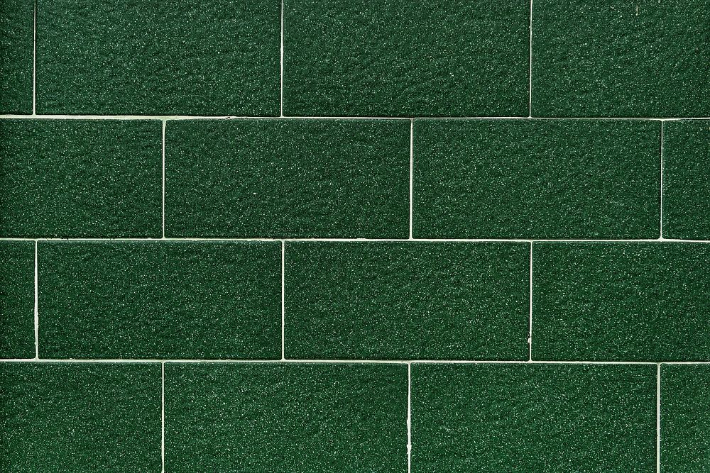 Dark green tiles pattern wallpaper