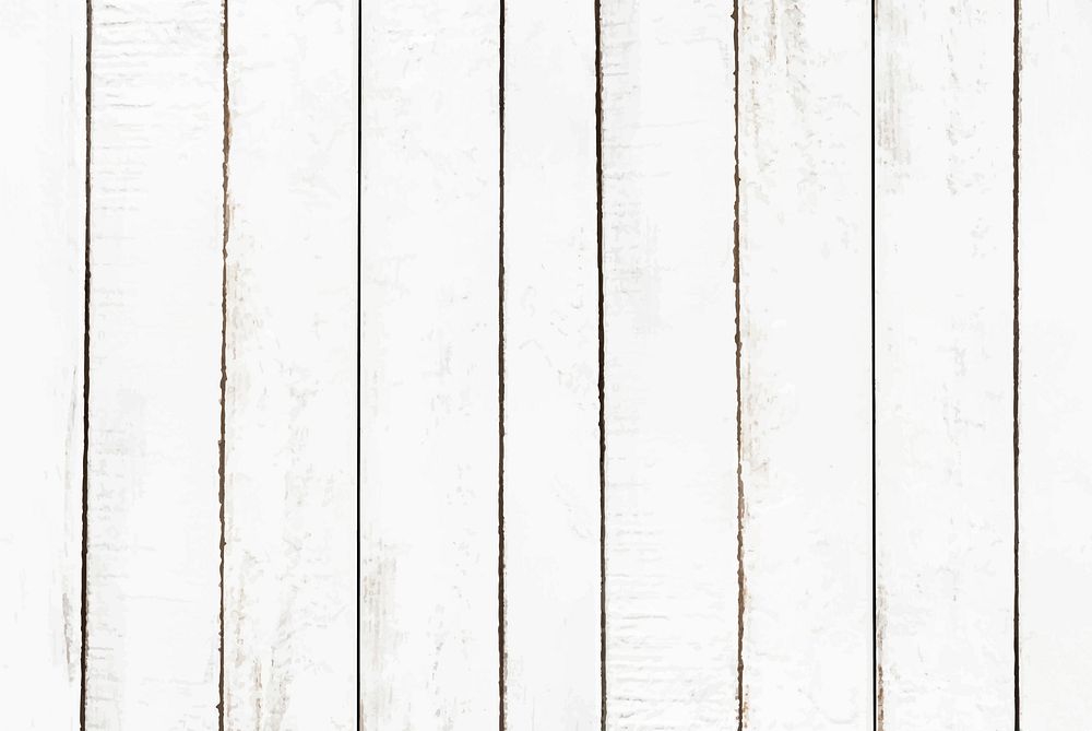 Blank white wooden textured background vector