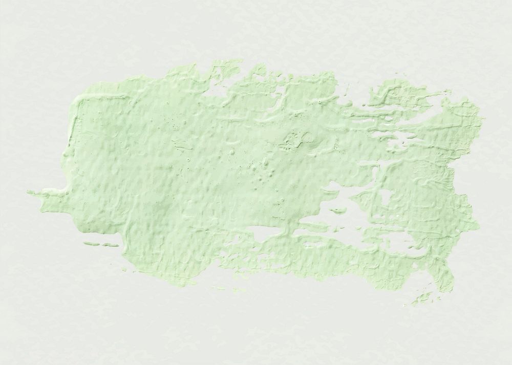 Green acrylic brush stroke vector