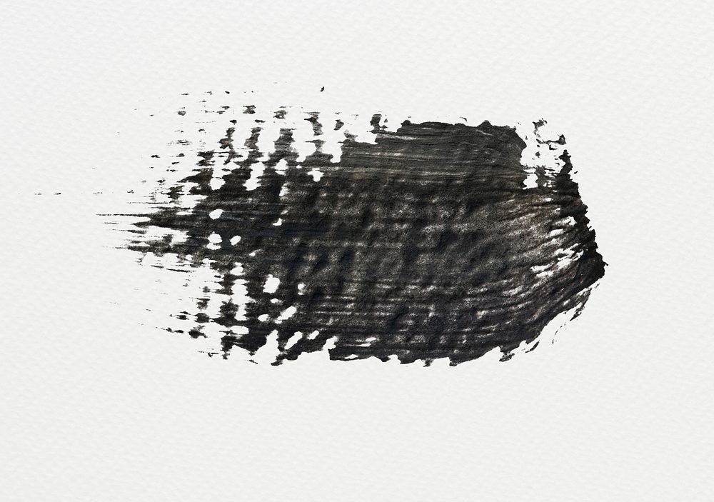 Black acrylic brush stroke vector