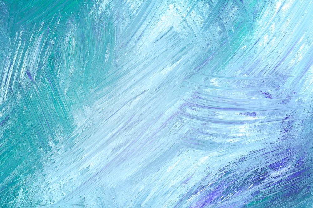 Teal brush stroke textured background