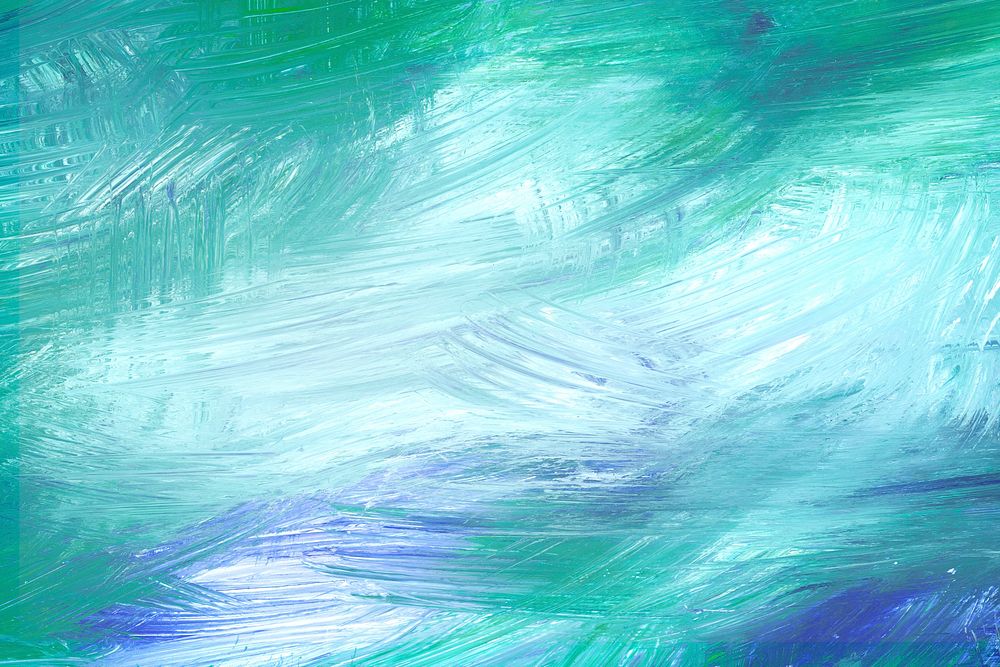 Teal brush stroke textured background