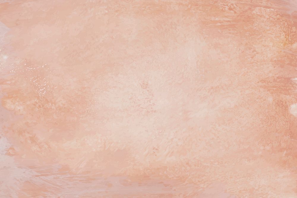 Peach acrylic painting background vector