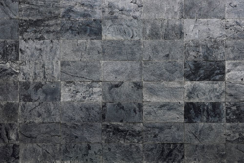 Gray marble tiles textured background