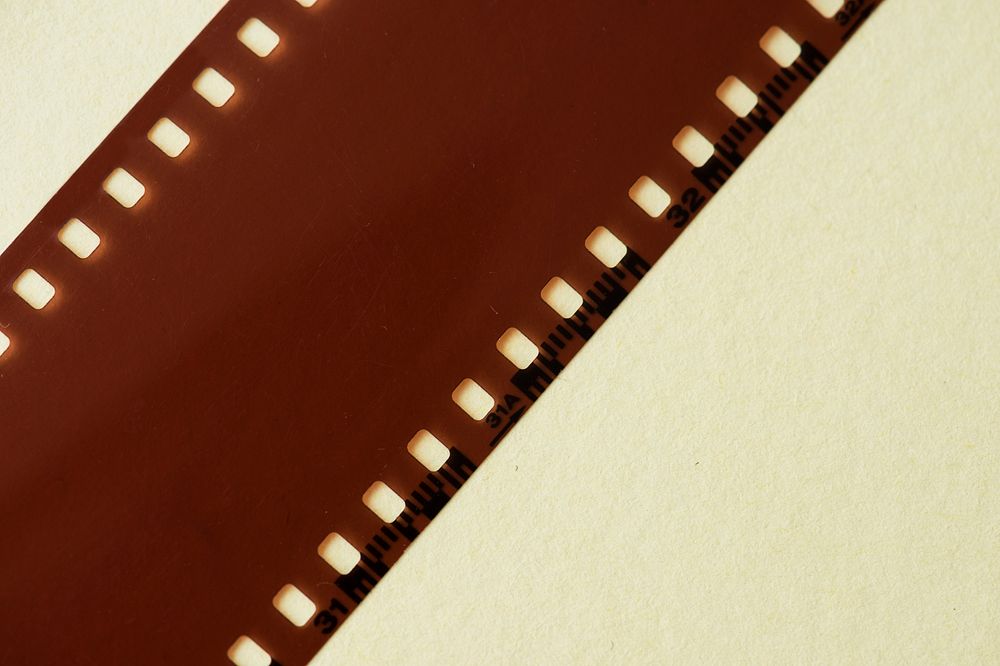 Blank film strip isolated