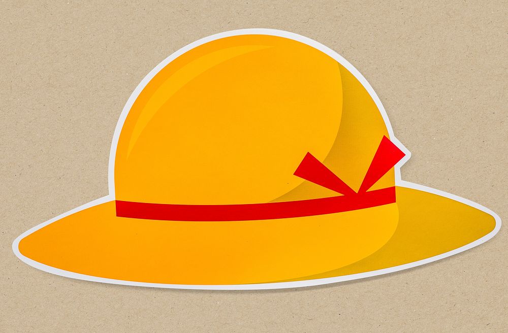 Beach hat isolated on background | Free Photo - rawpixel