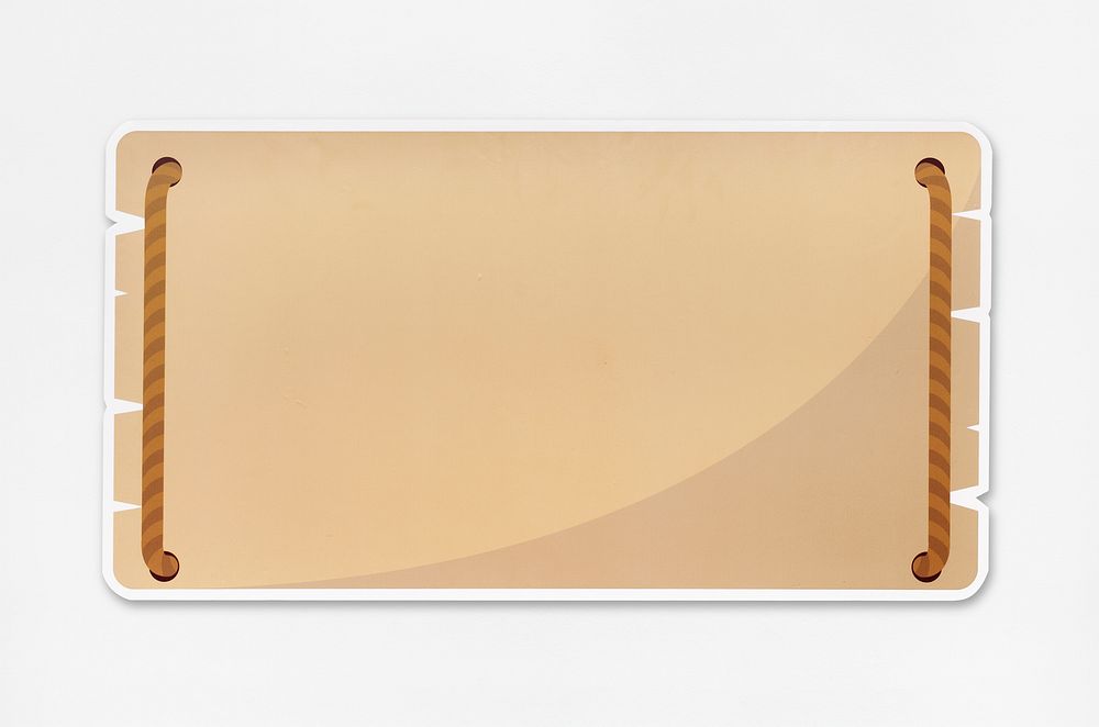 Plank of wood with copy space in white background