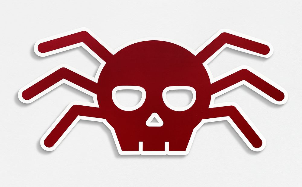 Isolated malware virus icon illustration