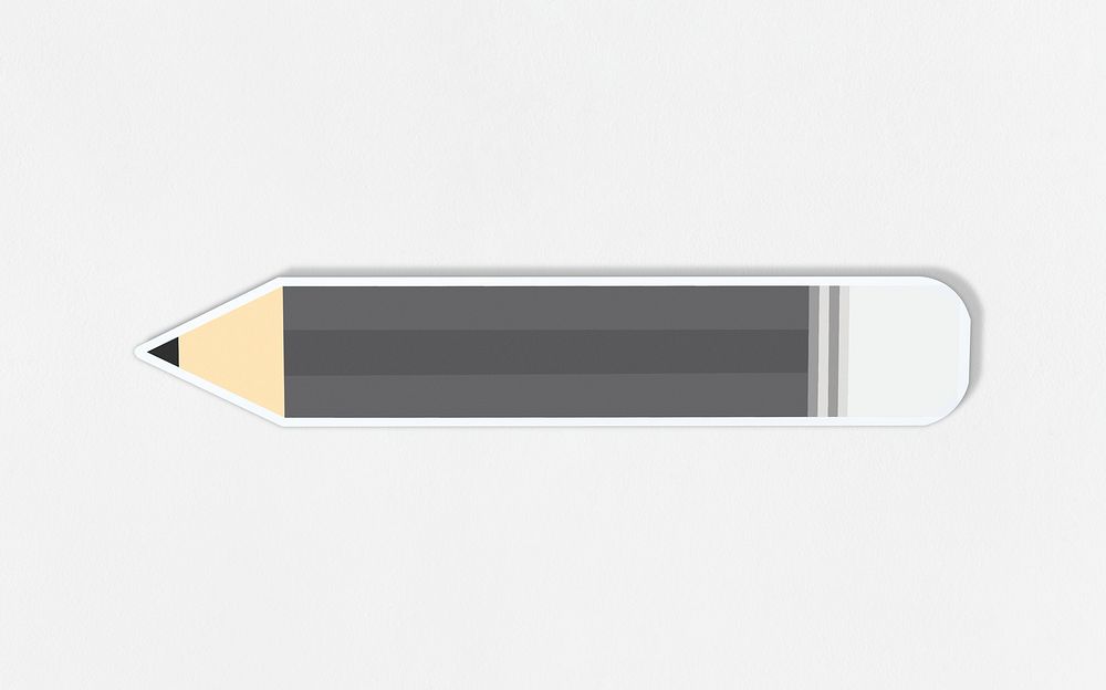 Pencil icon in white background