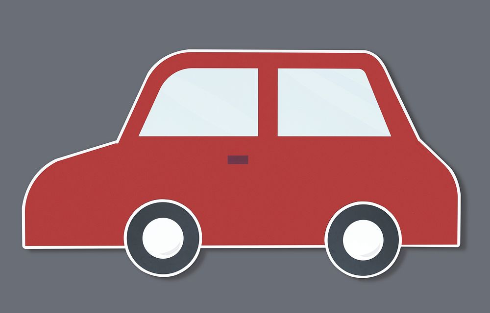 Simple car vector illustration icon