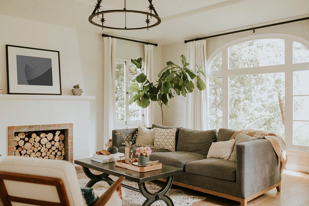 Simple living room interior