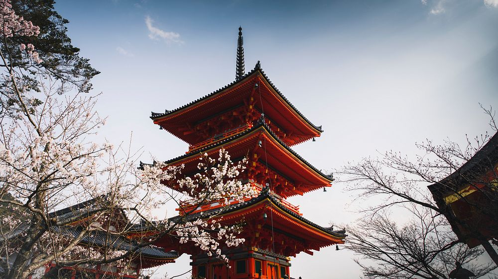 Japan desktop wallpaper, Chureito pagoda in Fujiyoshida background, travel destination