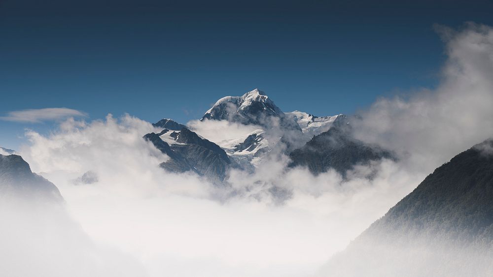 Nature desktop wallpaper background, of Mount Cook, New Zealand