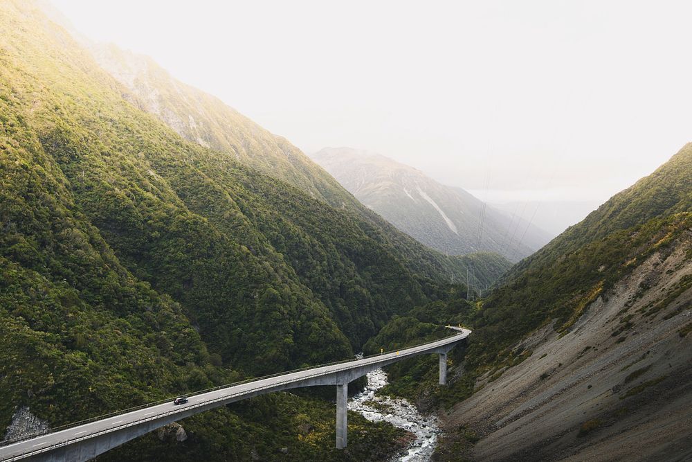 View of Arthur's Pass in New Zealand