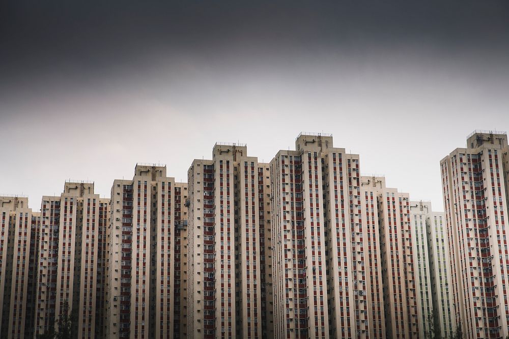 Tall apartments in Hong Kong